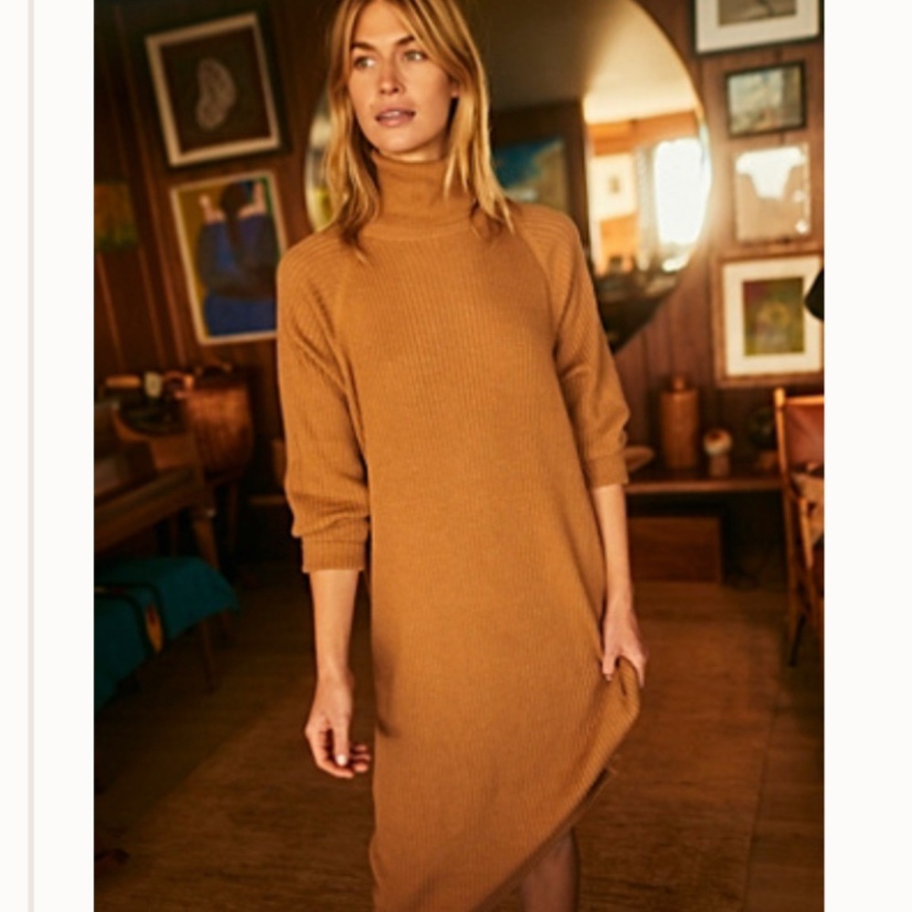 Free People Catalina Midi Sweater Dress XS